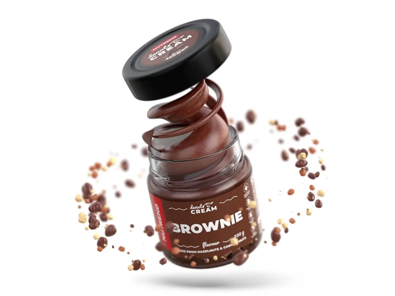 Nutrend Denuts Cream jemný orechový krém 250 g brownie