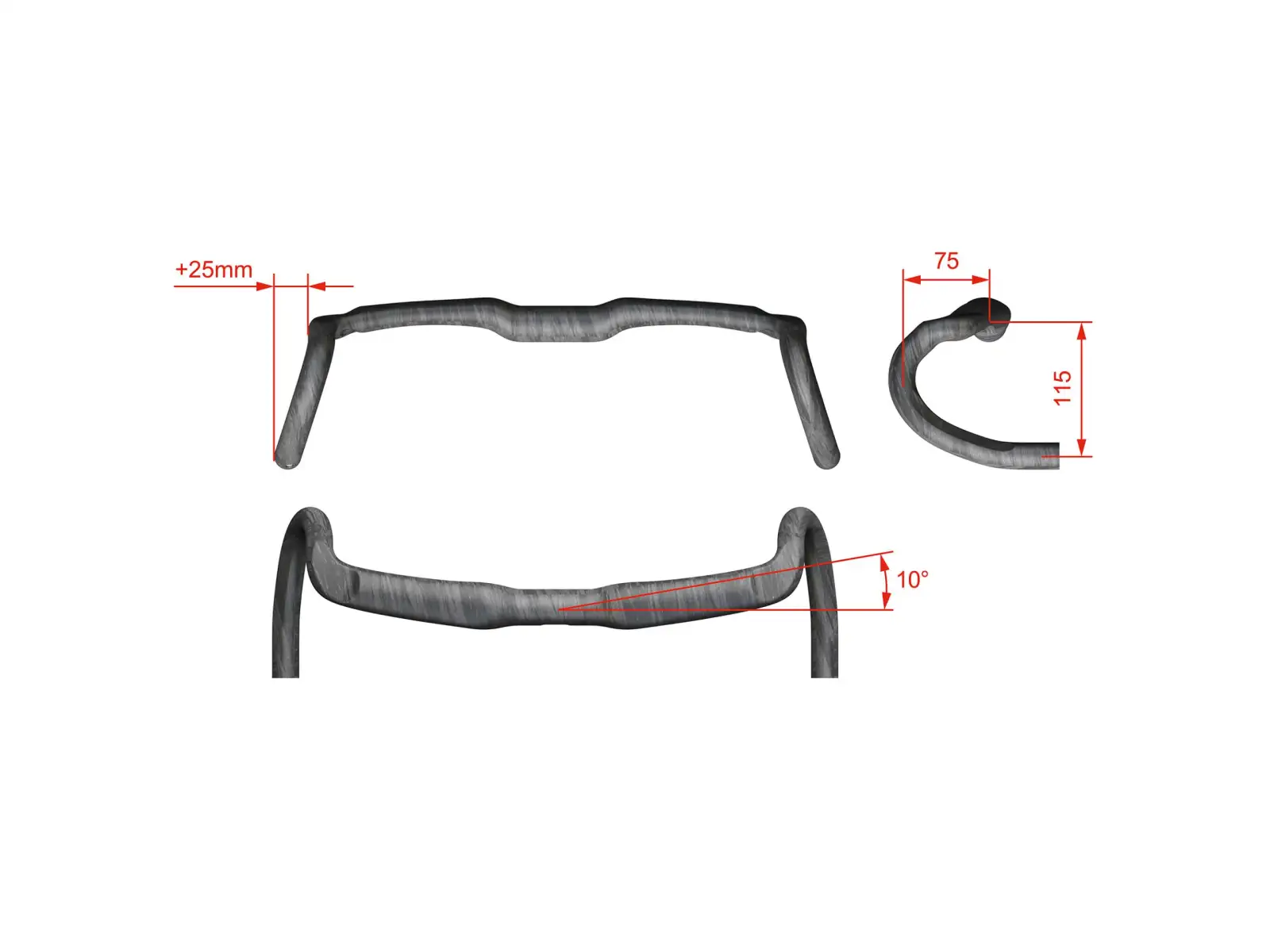 FSA K-WING AGX Carbon Compact cestné riadidlá