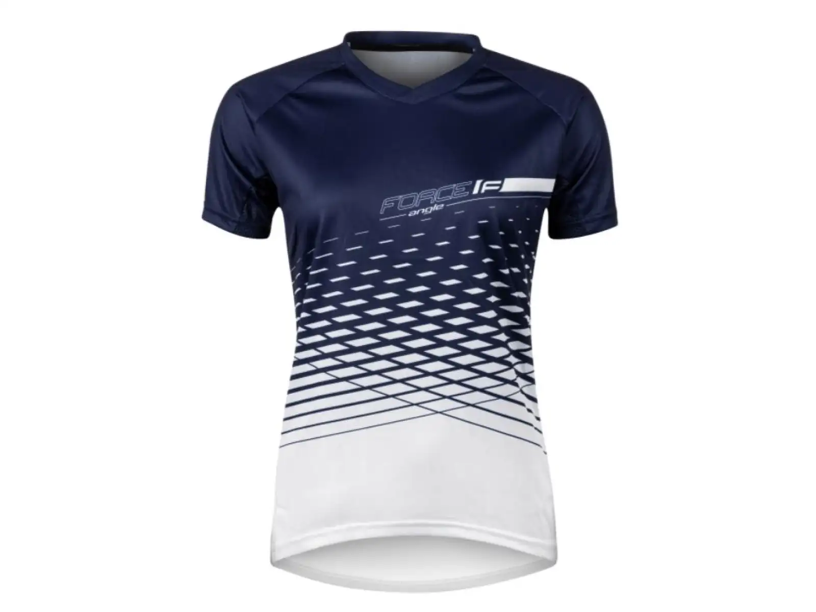 Force Angle MTB dámsky dres s krátkym rukávom White/Blue