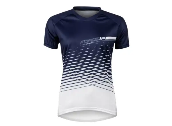 Force Angle MTB dámsky dres s krátkym rukávom White/Blue