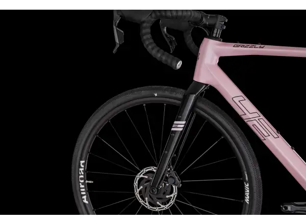 4Ever Grizzly AXS gravel bicykel Coral/Black