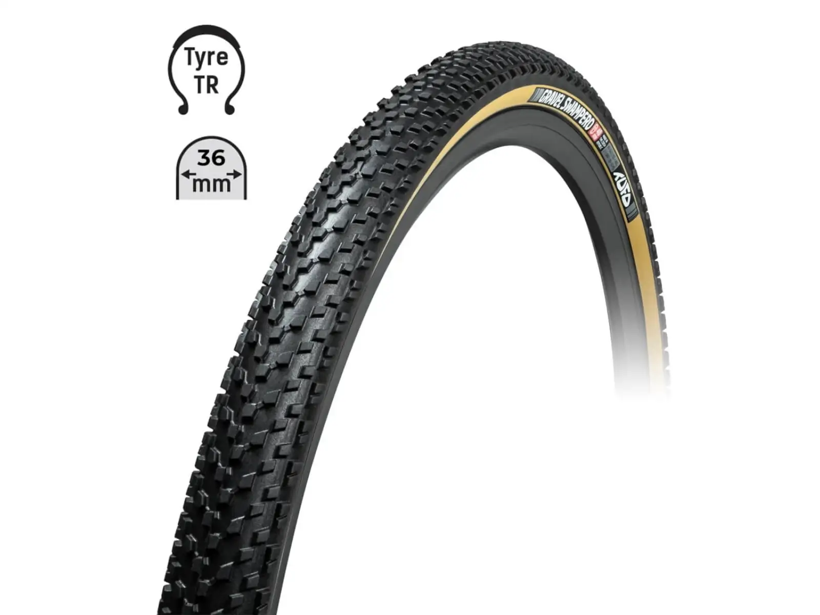 Tufo Swampero TR 700x36C gravel Kevlar black/beige