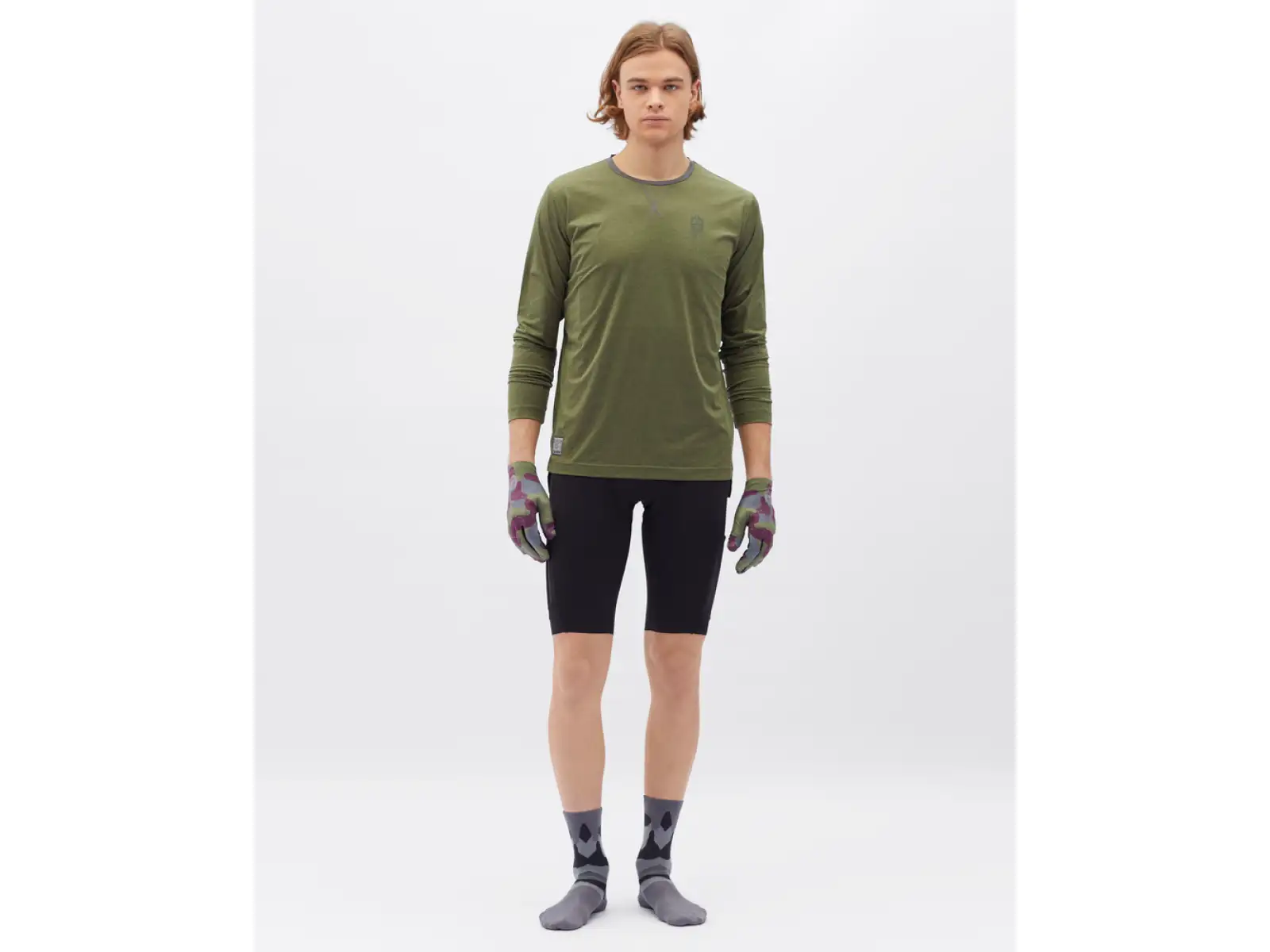 Silvini Casalo pánsky dres s dlhým rukávom Olive/Charcoal