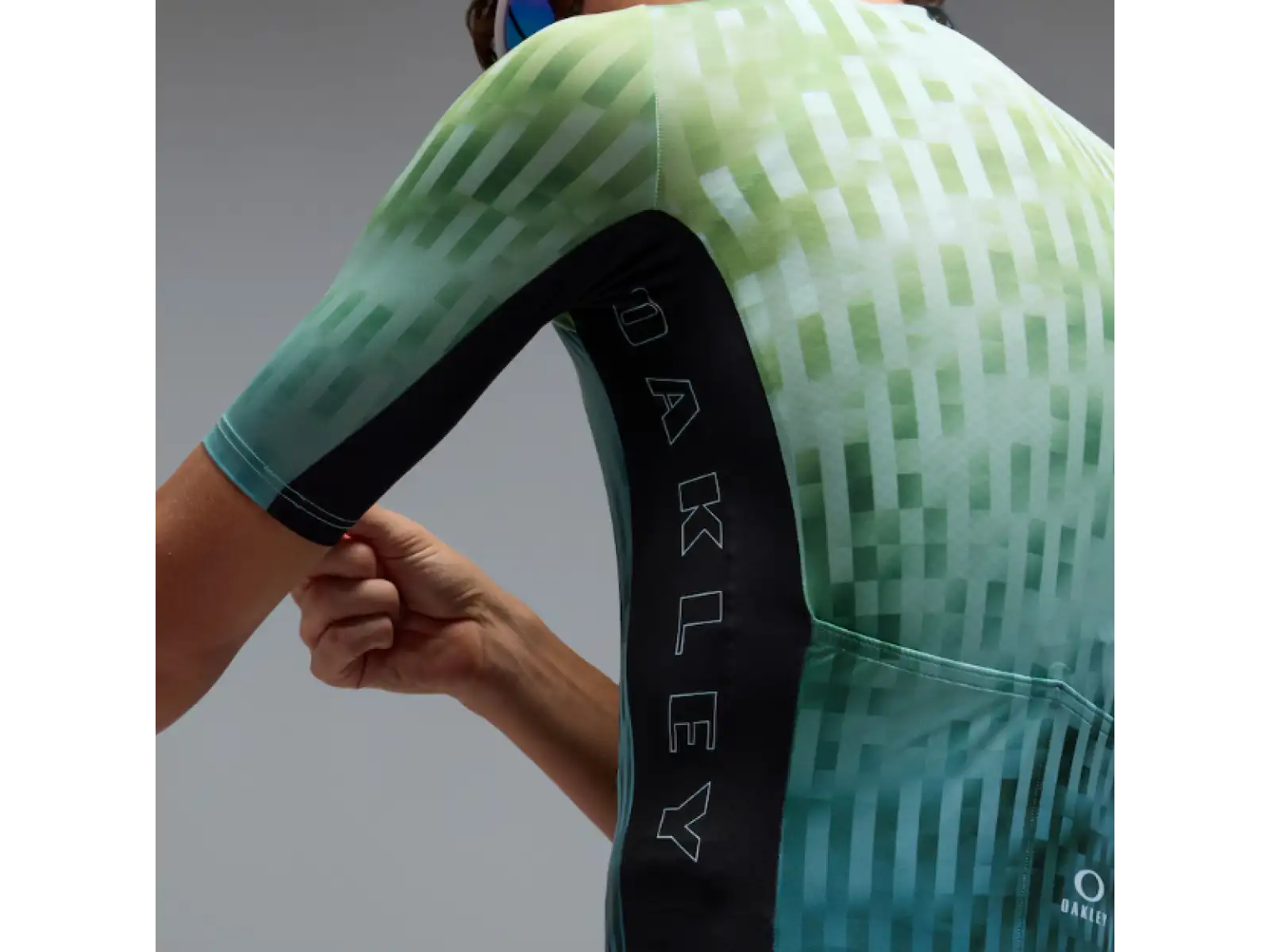Oakley Icon Training pánsky dres krátky rukáv Green Glitch Print