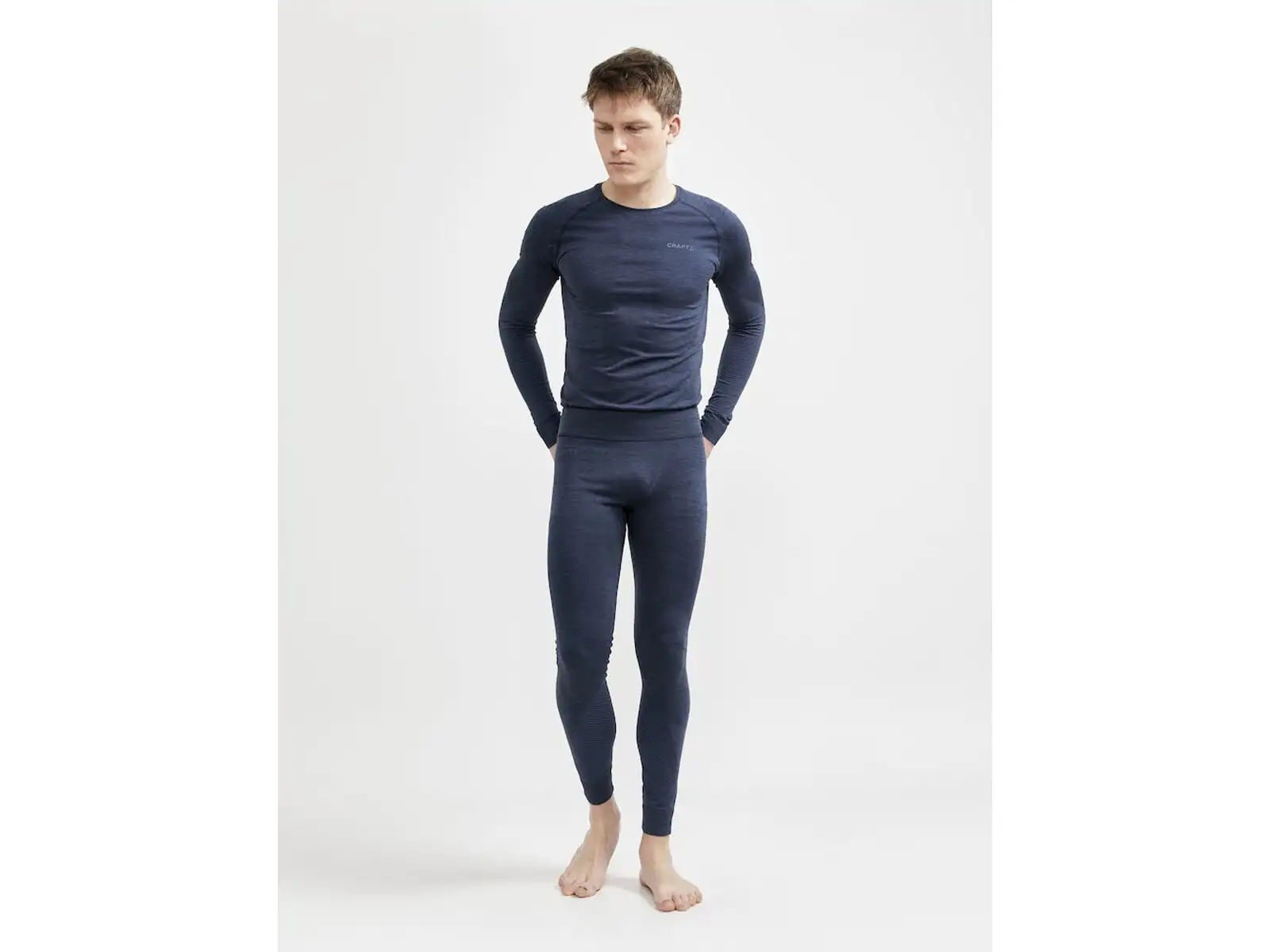 Craft Core Dry Active Comfort pánske tričko dlhý rukáv modrá