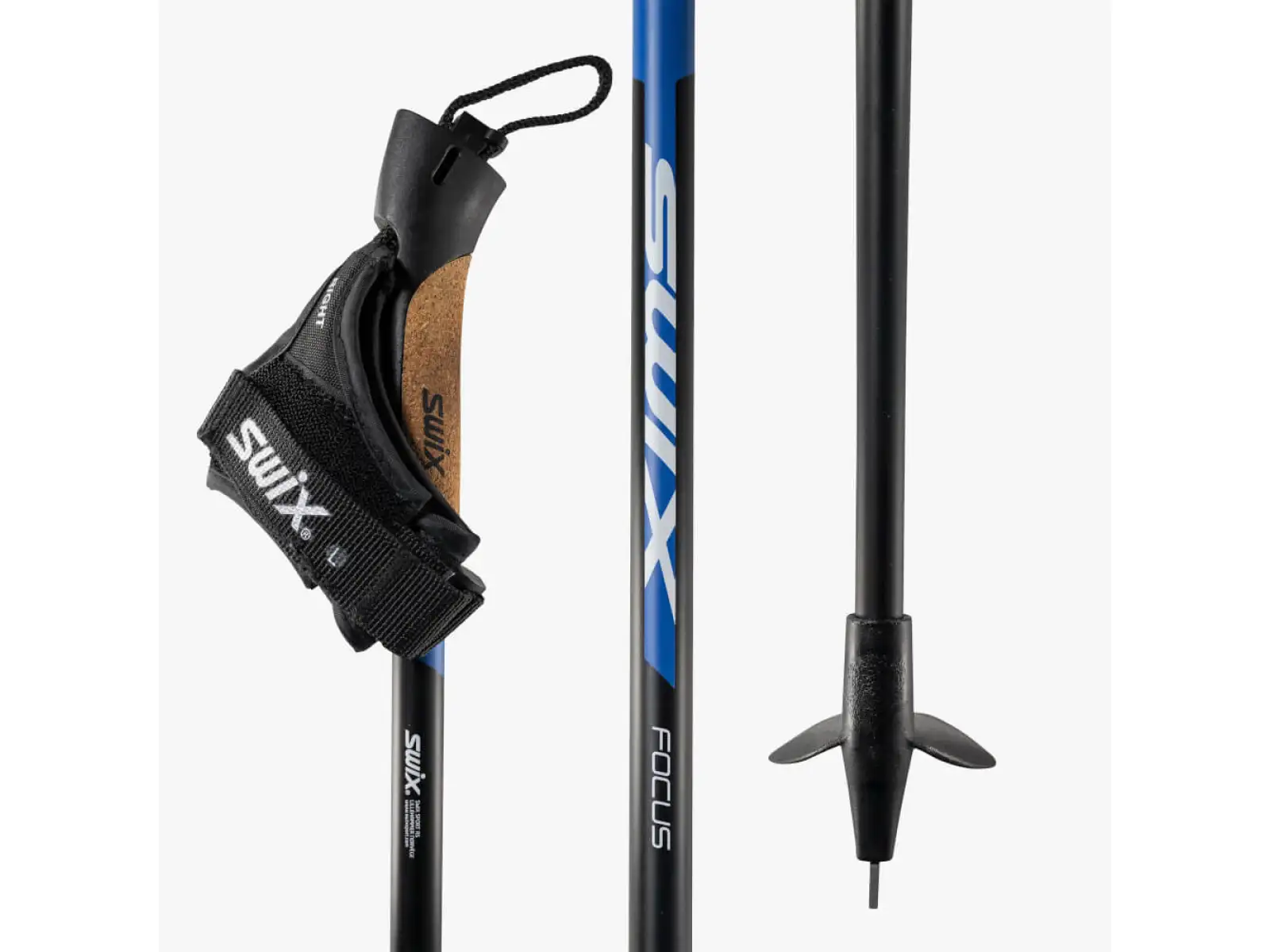 Bežecké palice Swix Focus black/blue