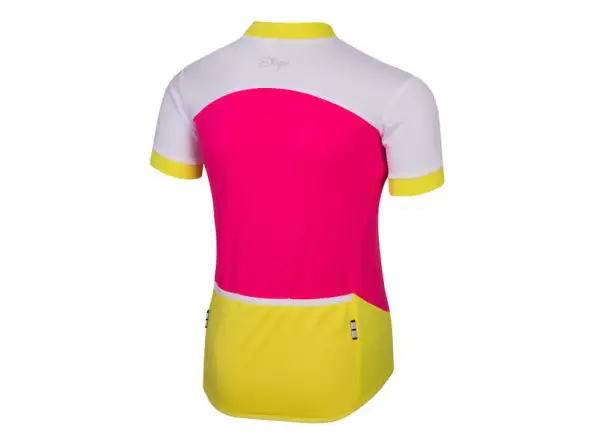 Etape Peddy detský dres s krátkym rukávom ružová/limetková