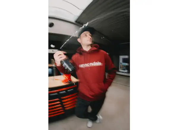 Cannondale Lifestyle Hoodie unisex mikina Burgundy/Mrk