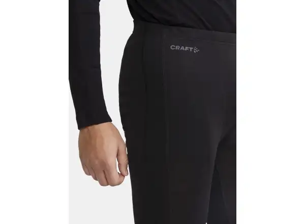 Craft ADV Wool Merino pánske spodné 3/4 nohavice čierna