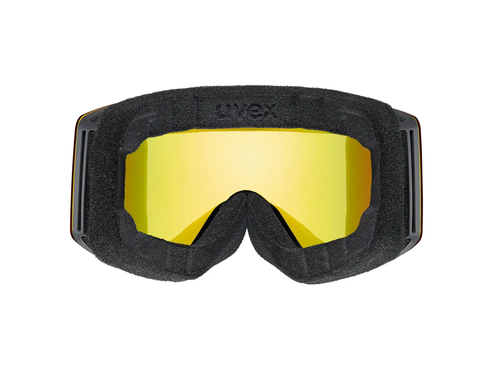 Uvex Provoque FM lyžiarske okuliare black matt/rainbow - yellow
