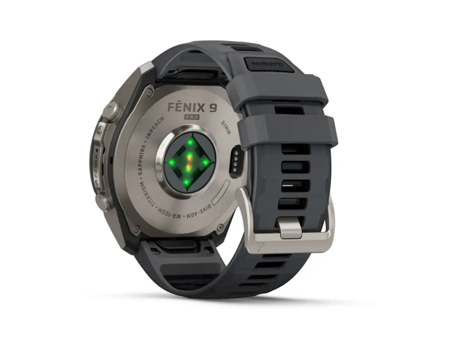 Garmin Fénix 9 Pro inReach 51 mm inteligentné hodinky Titanium Graphite/Black