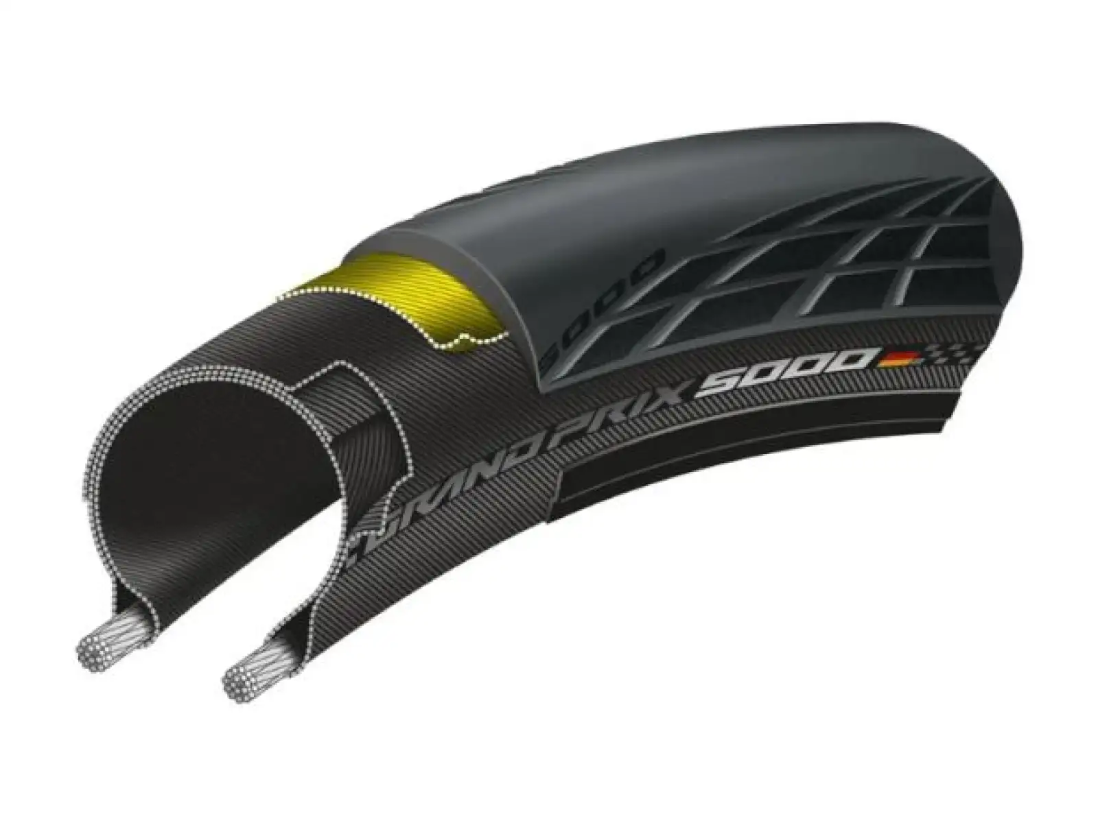 Continental GrandPrix 5000 cestný plášť kevlar 25 - 622 čierna - Z BICYKLA