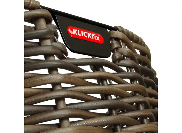 KLICKfix Structura Oval prútený košík na riadidlá hnedý