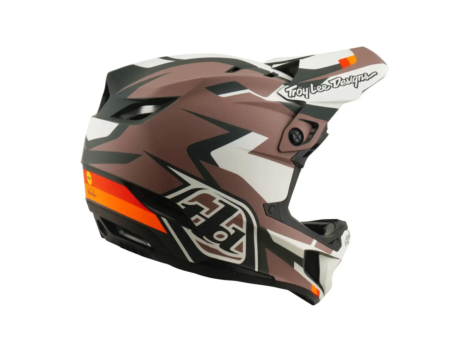 Troy Lee Designs D4 Polyacrylite MIPS prilba Roamer Clay