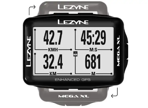 GPS navigácia Lezyne Mega XL čierna