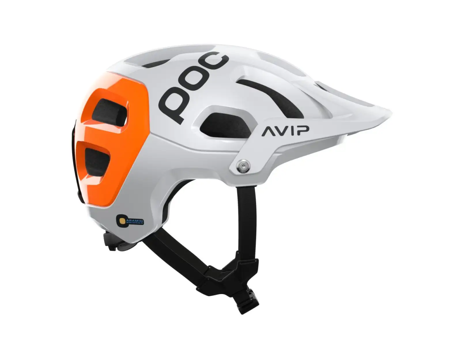 POC Tectal Race MIPS NFC prilba Hydrogen White/Fluorescent Orange AVIP
