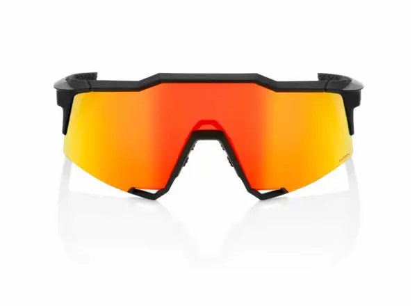 100% Performance Speedcraft cyklistické okuliare Soft Tact Black/HIPER Red Multilay