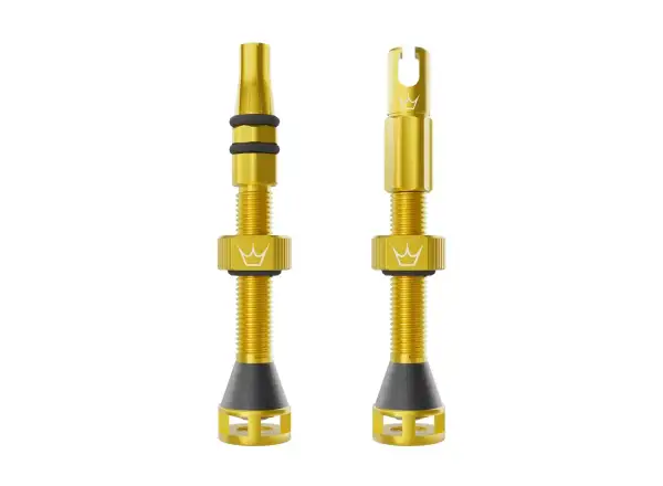 Peatys Holeshot Fast Flow bezdušové ventilky 42 mm Gold
