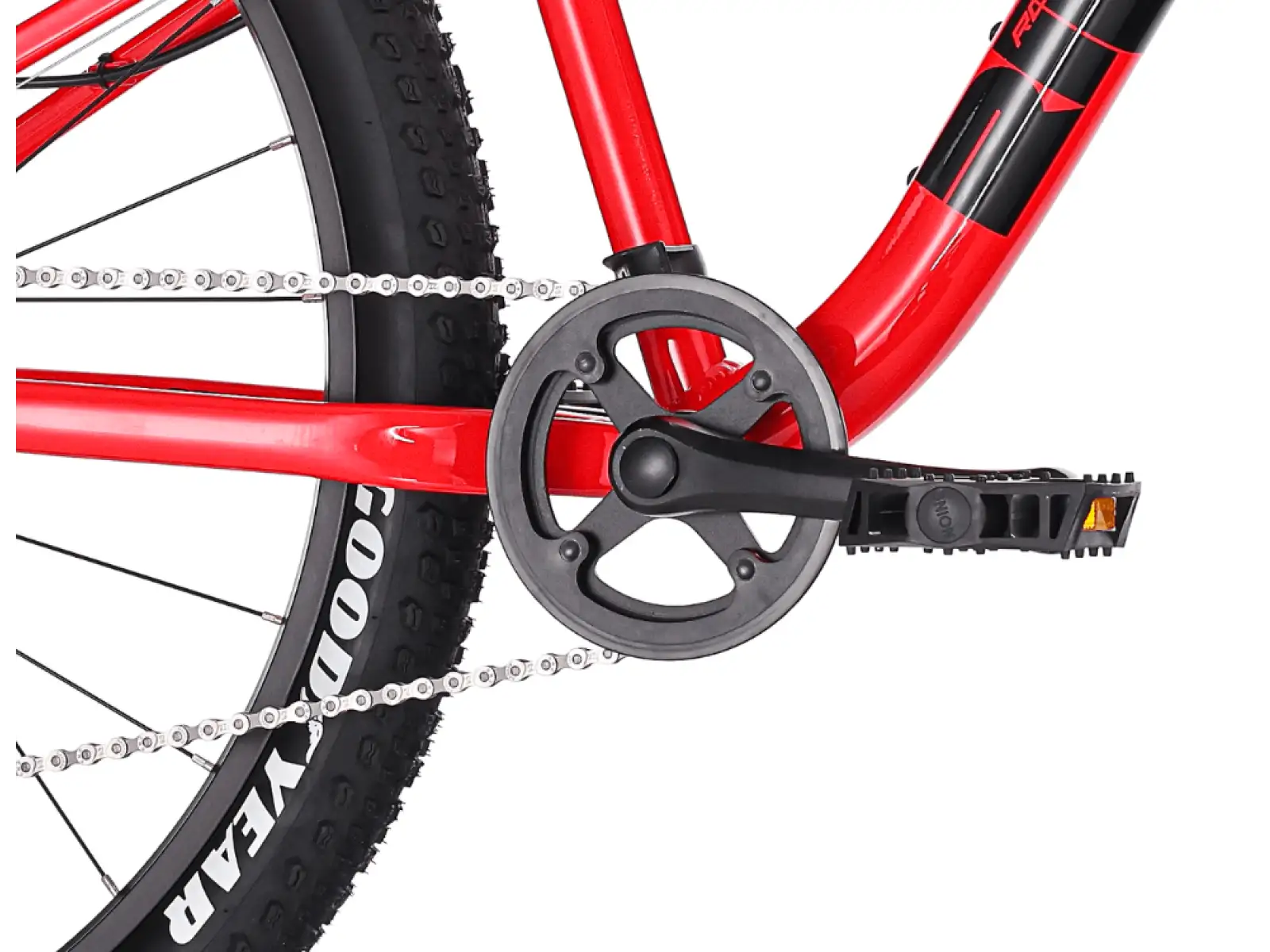 Rock Machine RIFF Tr 27 detský bicykel Gloss Fire Red