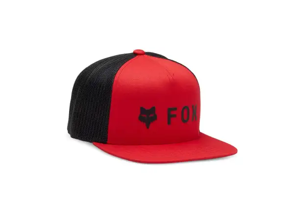 Fox Absolute Mesh Snapback pánska šiltovka Flame Red