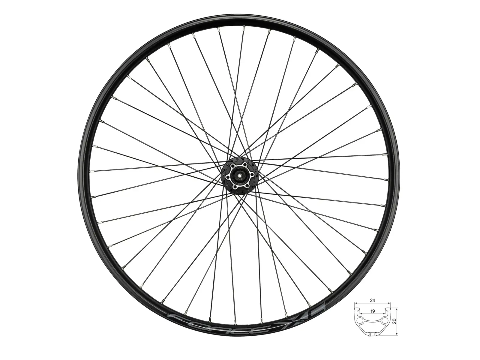 Force XC Disc 27,5 predné vypletené koleso náboj Shimano