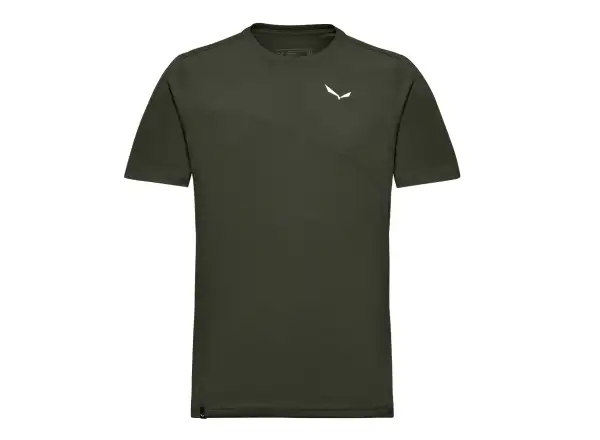 Salewa Puez Sporty Dry pánske tričko krátky rukáv Dark Olive