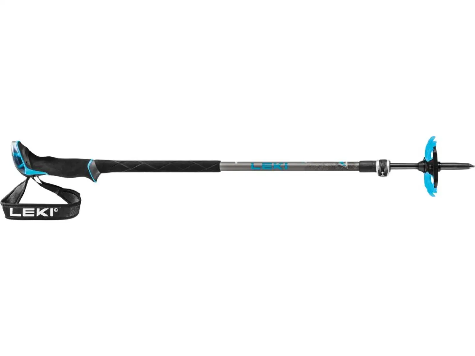 Skialpové palice Leki Guide Lite 2 strieborná šedá/benzín/čierna 110-145 cm