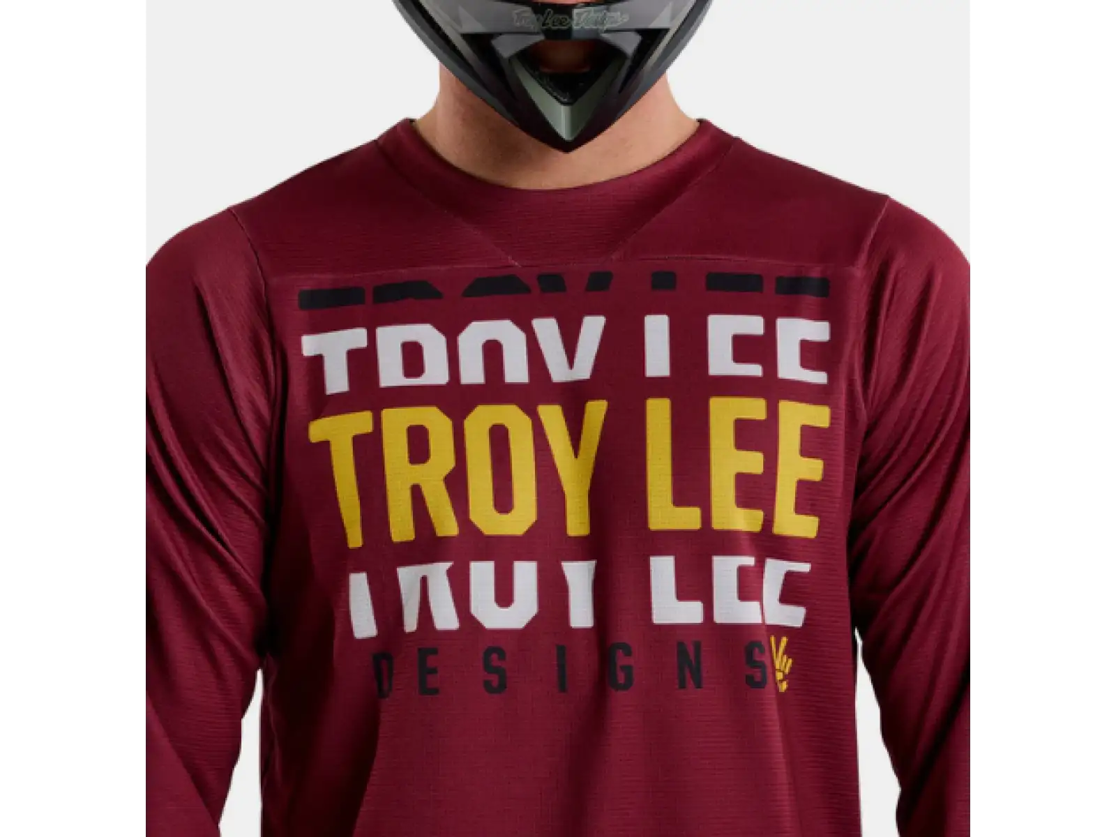 Troy Lee Designs Ruckus Spun pánsky dres 3/4 rukáv Oxblood