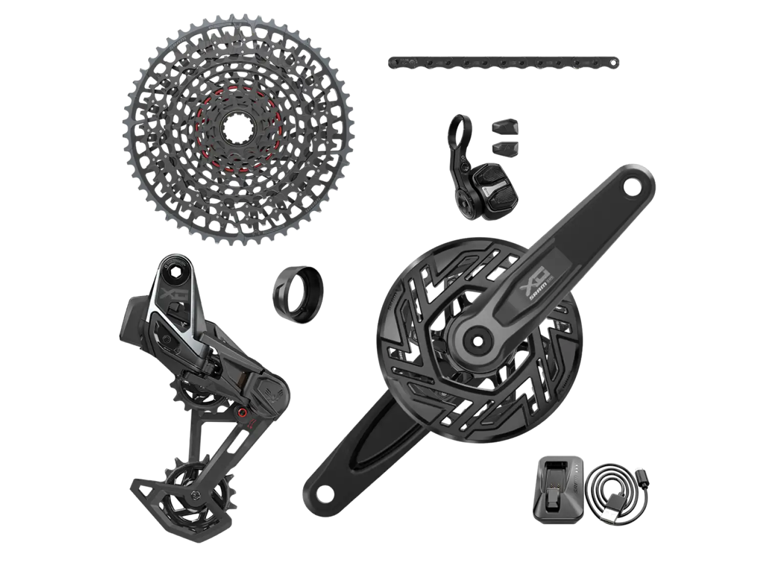 Sram X0 Eagle Transmission T-Type AXS sada pre E-MTB 104BCD bez kľúk