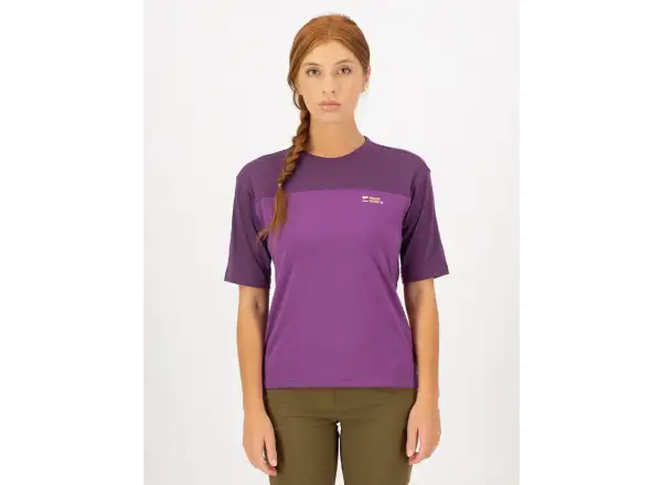 Mons Royale Diversion Merino dámsky dres krátky rukáv Ultraviolet/Boysenberry