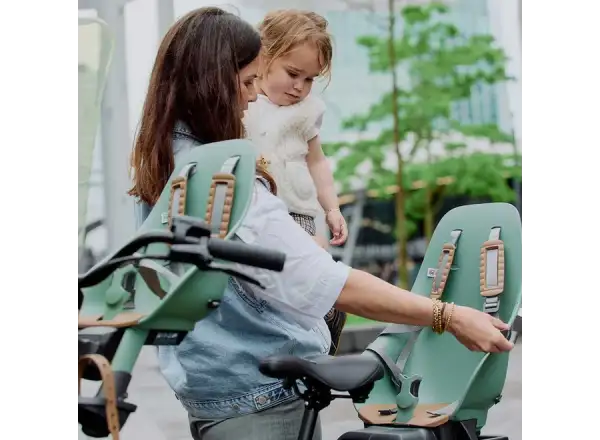 Urban Iki Ta-ke zadná sedačka na bicykel pre MIK nosiče Icho Green/Kurumi Brown