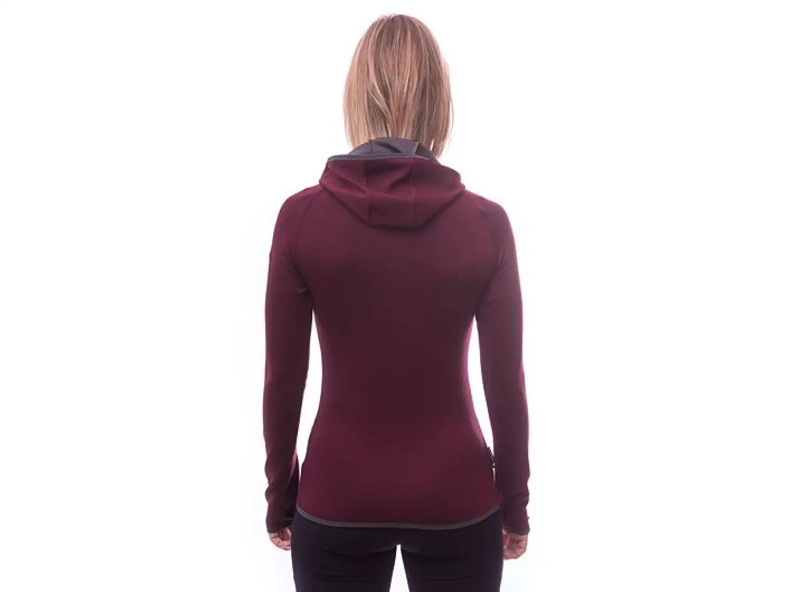 Sensor Merino Upper Fox dámska mikina Port Red