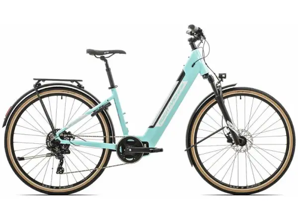 Rock Machine Ebike CrossRide INT e425 Lady Gloss Mint/White krosový elektrobicykel