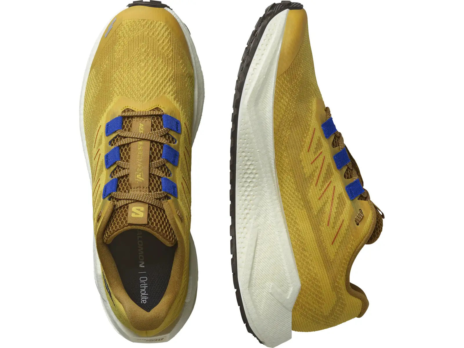 Salomon Aero Blaze 3 GRVL pánska bežecká obuv Spicy Mustard