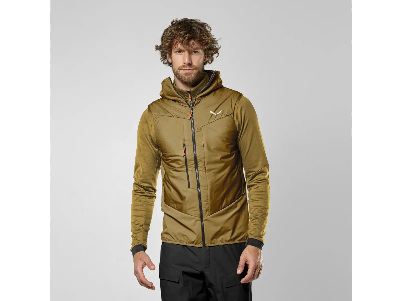 Salewa Sella Durastretch/Tirolwool® Responsive pánska vesta Golden Brown