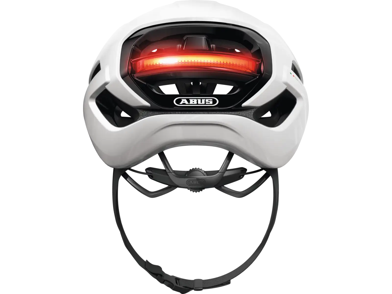 Abus Taipan LED gravel prilba Shiny White