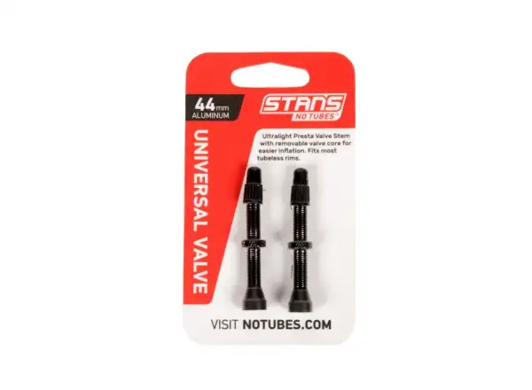 No Tubes Universal Tubeless Alu ventily 44 mm - pár