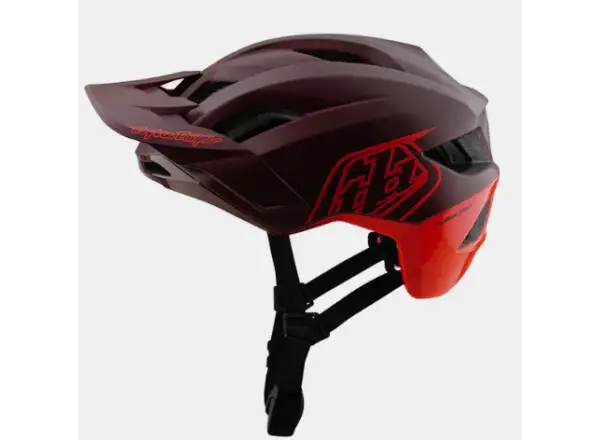 Troy Lee Designs Flowline SE prilba Badge Maroon