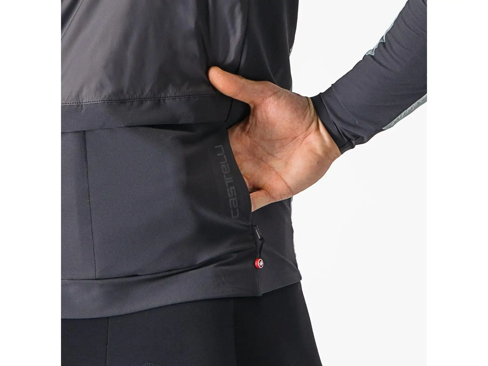 Castelli Unlimited Puffy pánska bunda Defender Green/Dark Grey