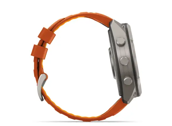 Garmin Fénix 9 Pro inReach 51 mm inteligentné hodinky Titanium Autumn orange/Spark orange