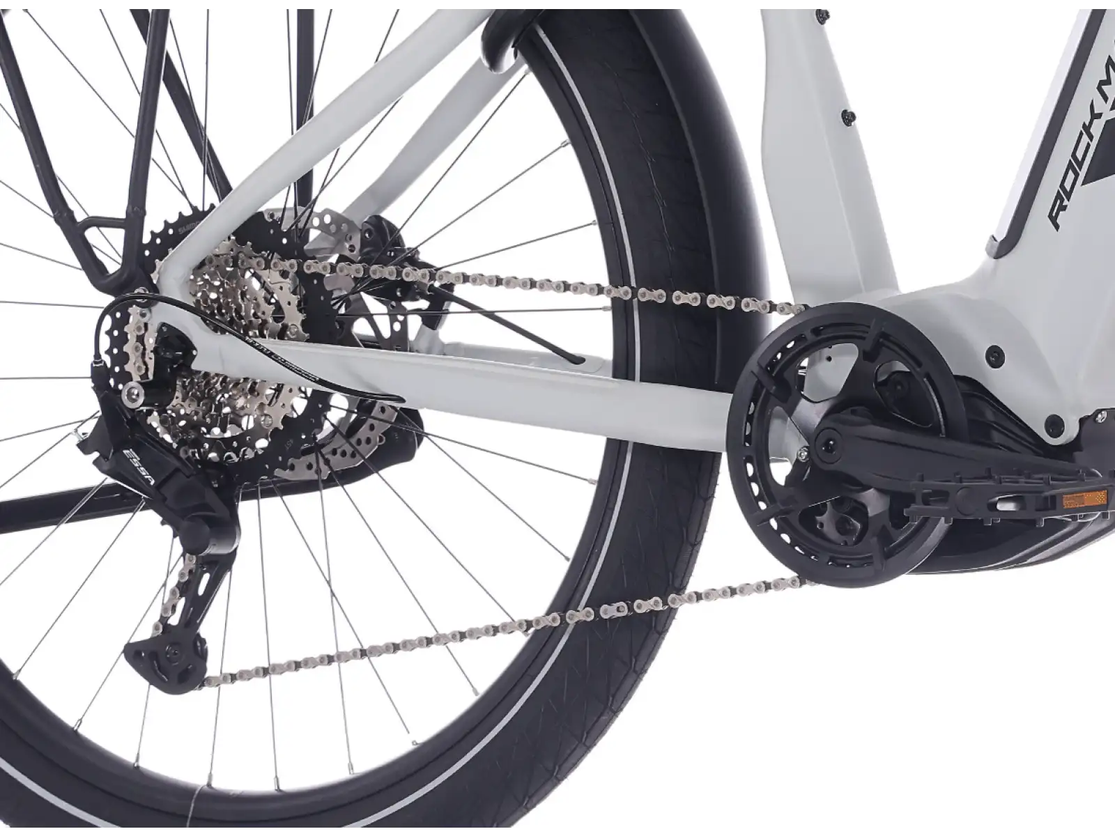 Rock Machine eRokk B70 City elektrobicykel s nízkym nástupom Matte Limerock Grey