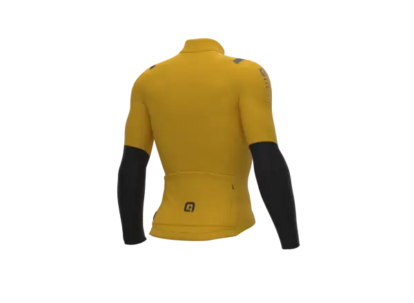 Alé R-EV1 Warm Race 2.0 pánsky zimný dres dlhý rukáv yellow
