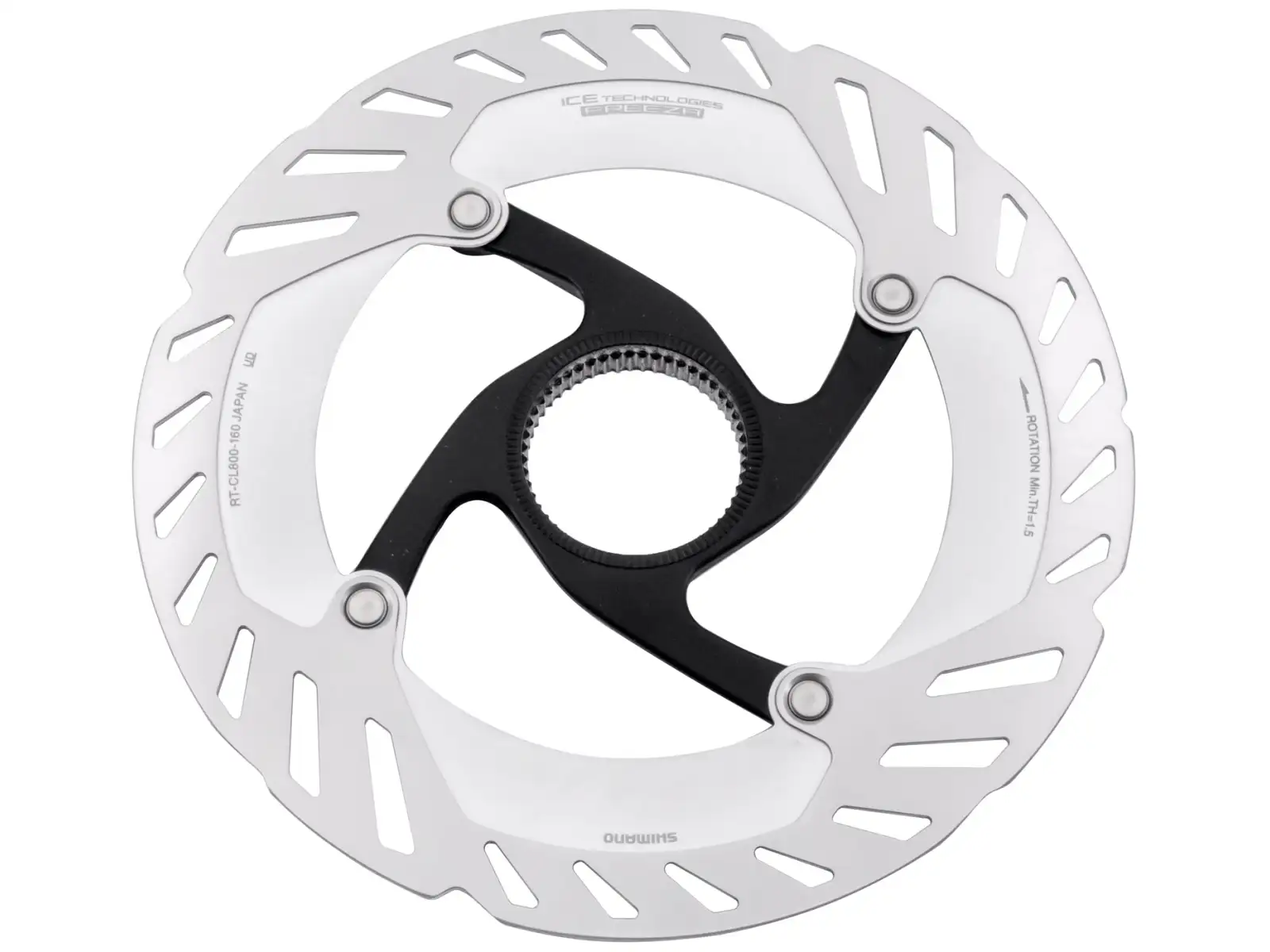 Shimano RT-CL800 brzdový kotúč 203 mm, center lock, Ice Tech, vonkajší lock ring