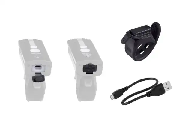 Force Alert predné svetlo USB čierna