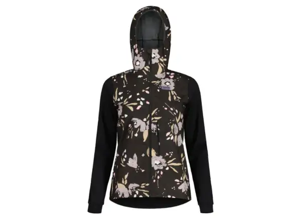 Maloja SennesM. Printed dámska bunda Deep Black Brushflower