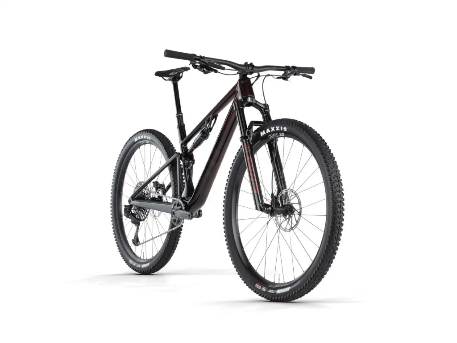 BMC Fourstroke LT ONE celoodpružený bicykel Bordeaux Red/Black