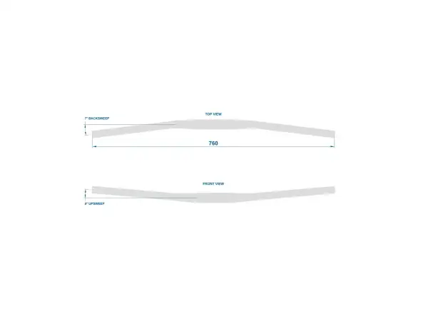 Ritchey Superlogic Zero Rise 760mm riadidlá