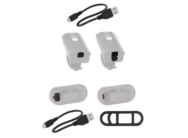 Force Diver ARC sada svetiel predné a zadné USB