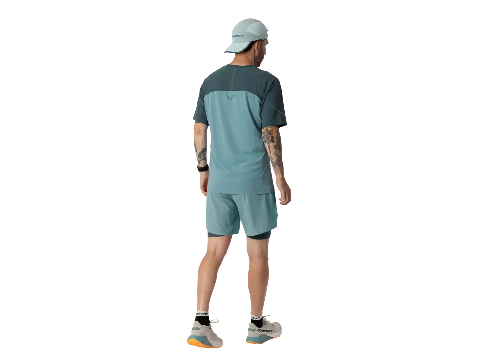 Dynafit Alpine Pro 2v1 pánske bežecké šortky Smoke Blue