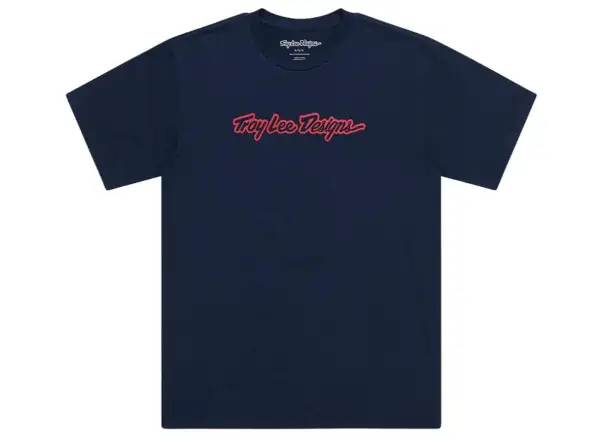 Troy Lee Designs Signature tričko krátky rukáv Navy